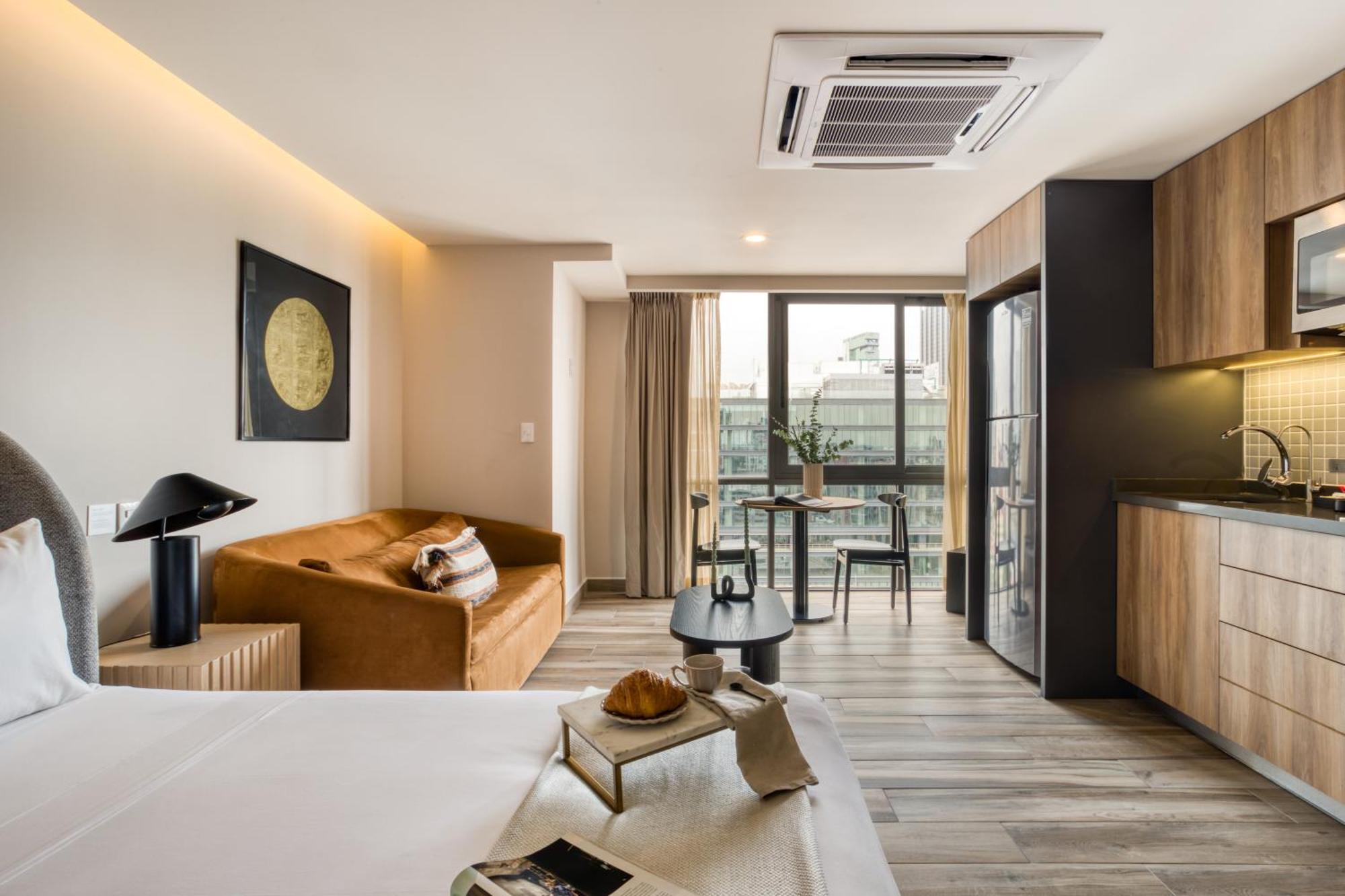 Uliv Cibeles Aparthotel Mexikóváros Szoba fotó